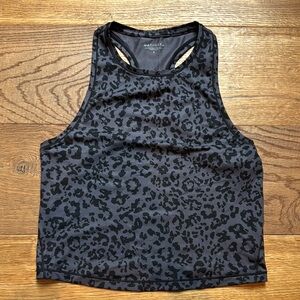 Athleta Black Leopard Print Tank